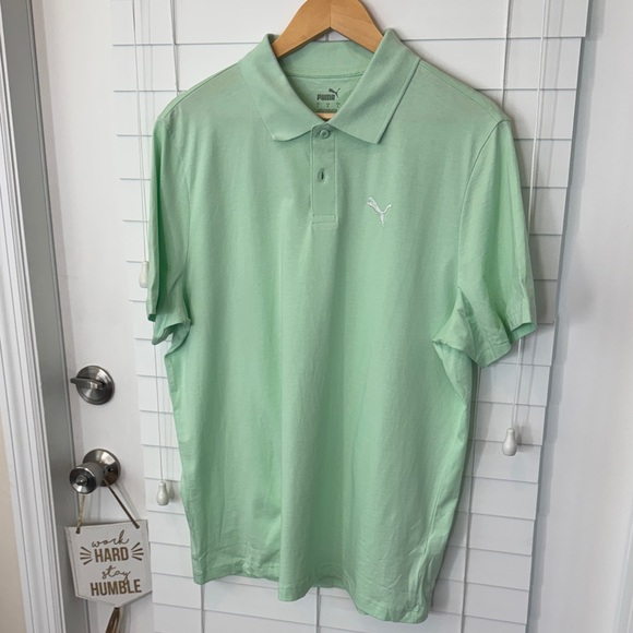 PUMA Men's Mint Polo Shirt - Picture 1 of 4